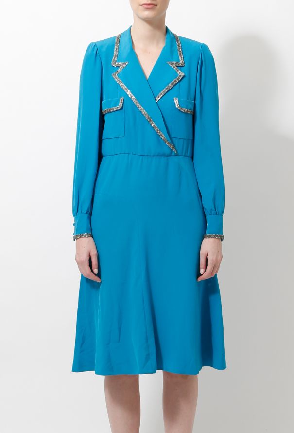 Chanel 70s Couture Embellished Dress - 2