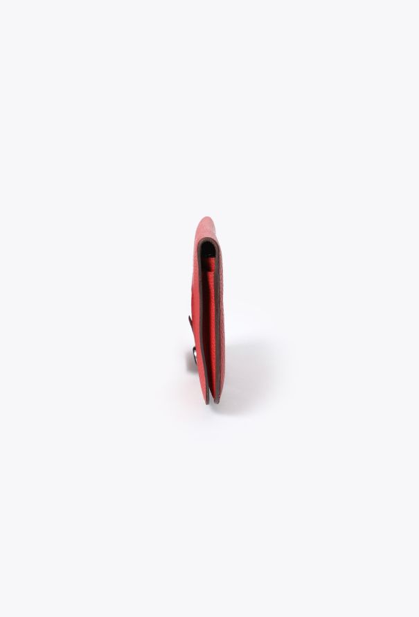 Hermès Red Taurillon Clémence Dogon GM Wallet - 4