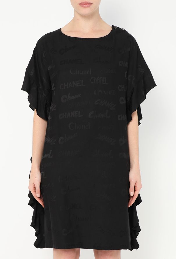 Chanel 2022 Logo Print Silk Tunic - 2