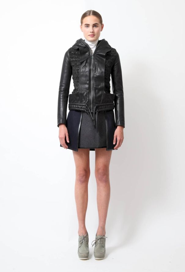 Balenciaga S/S 2010 Panelled Leather Hoodie - 4