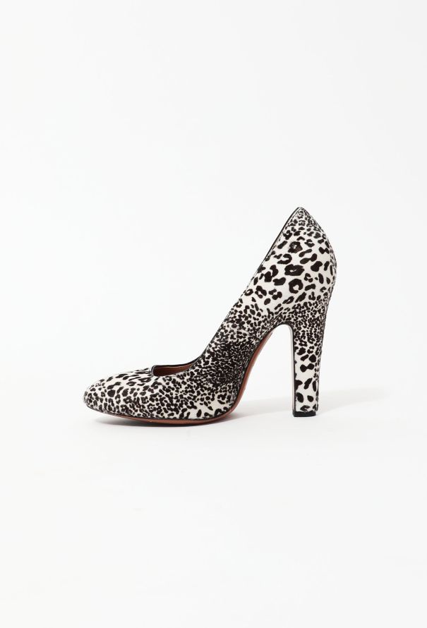 Alaïa Leopard Print Pony Hair Pumps - 5