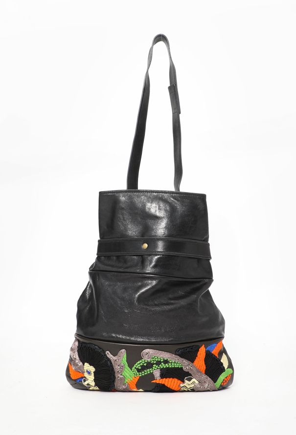 Chloé Embroidered Joan Bucket Bag - 3