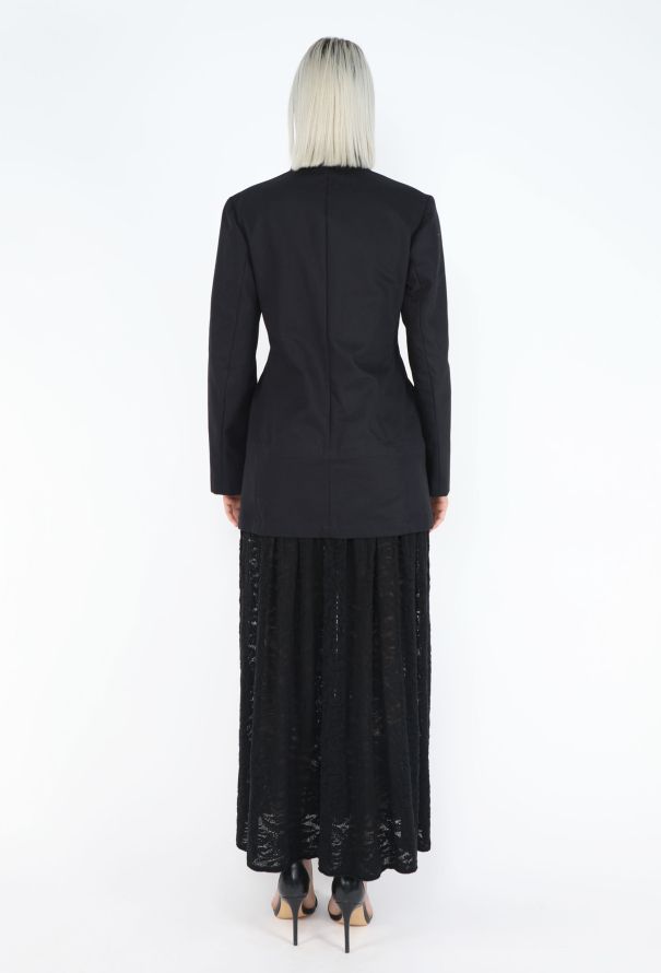 Yohji Yamamoto '90s Hybrid Crochet Blazer Dress - 5