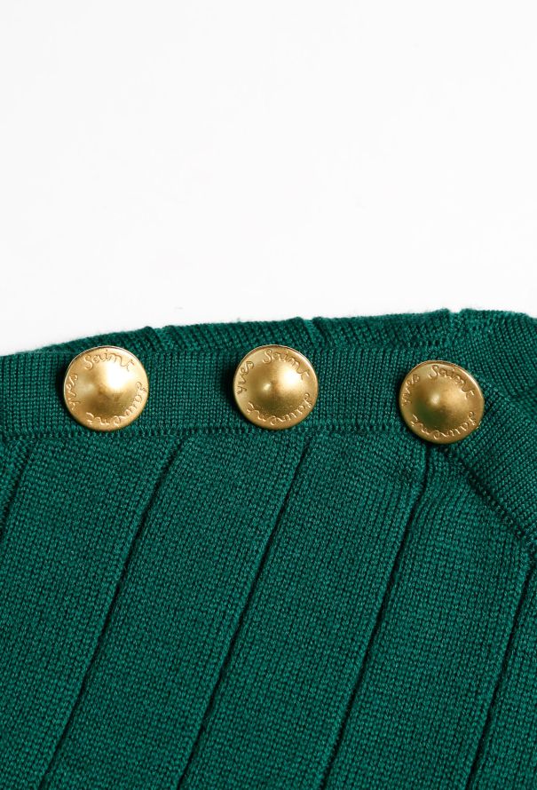Saint Laurent 1995 Épaulette Knit Pullover - 5