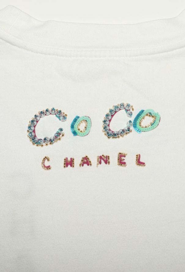 Chanel 2019 x Pharrell Williams Embellished T-Shirt - 4