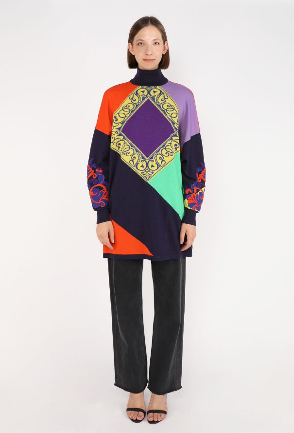 Gianni Versace Baroque Intarsia Sweater, 1989 - 2