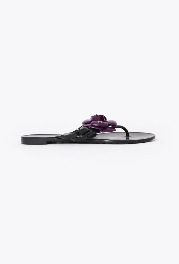 Chanel Camélia 'CC' Jelly Sandals - 2