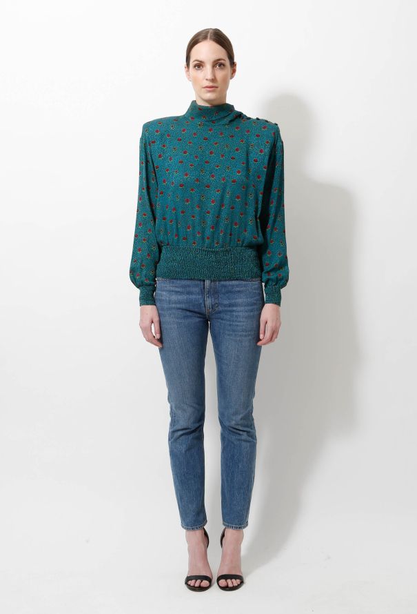 Emanuel Ungaro '80s Floral Lavallière Blouse - 1