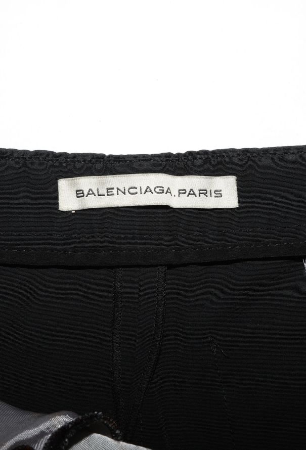 Balenciaga 2011 Abstract Silk Twill Shorts - 5