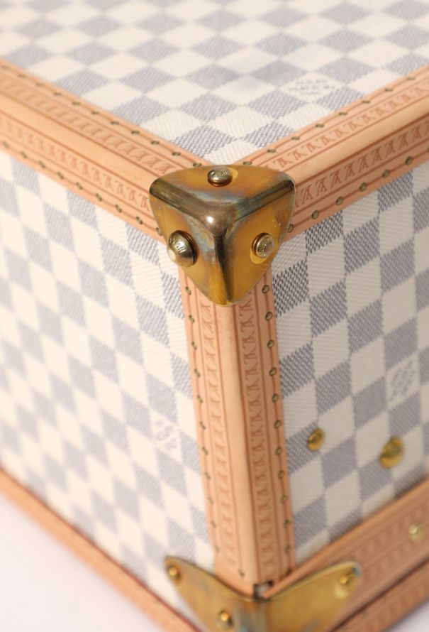 Louis Vuitton Rare Azur Alzer 75 Travel Trunk - 9