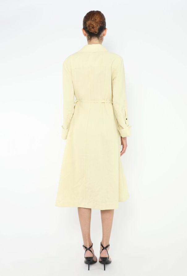 Jil Sander Pre-Fall 2022 Linen Wrap Dress - 5