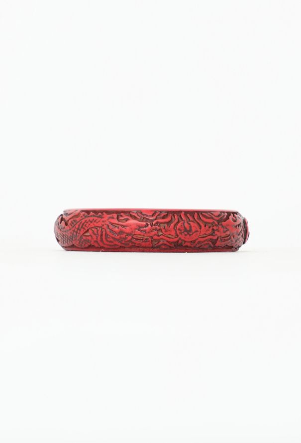 Gucci F/W 2019 Dragon Engraved Wooden Bangle - 5