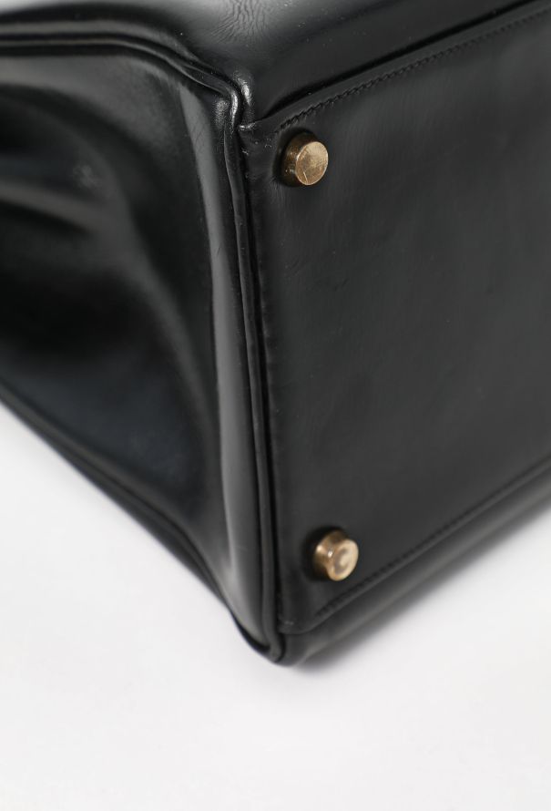 Hermès '60s Black Box Kelly Retourné 35 - 11