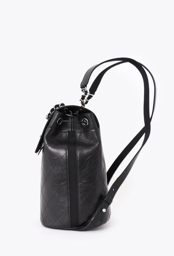 Chanel Black Classic Quilted Backpack - 5