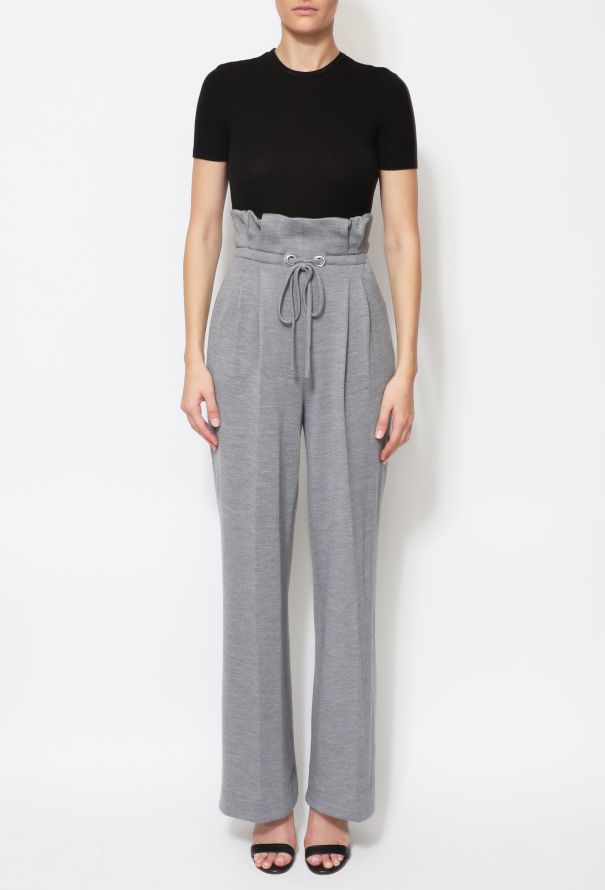 Rodarte F/W 2014 Grey Wide-Leg Trousers - 4