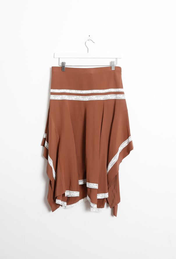 Chloé F/W 2018 Asymmetrical Silk Skirt - 8