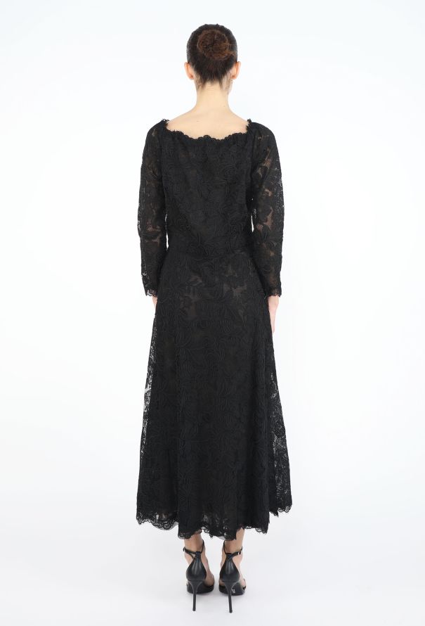 Saint Laurent Haute Couture 1999 Raschel Lace Dress - 4