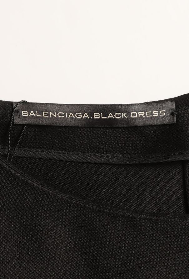 Balenciaga Belted Crêpe A-Line Dress - 4