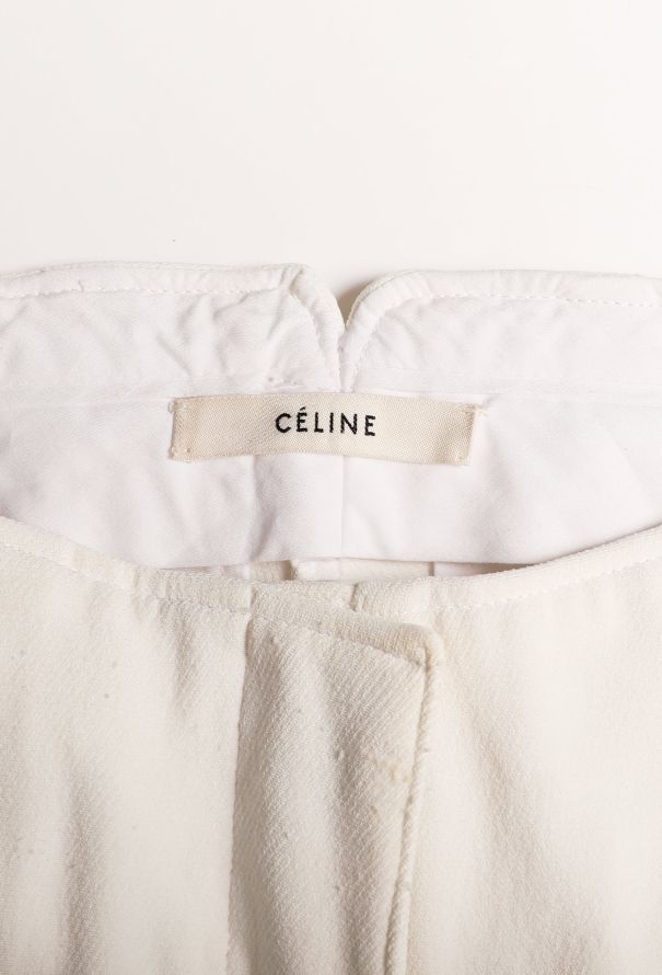 Céline Side-Stripe Silk Trousers - 5