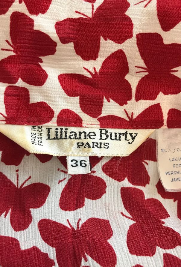 Exquisite Vintage Butterfly Printed Ensemble - 9