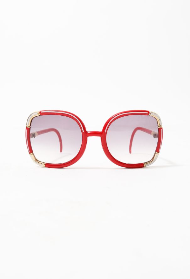 Exquisite Vintage Ted Lapidus '70s Oversized Sunglasses - 1