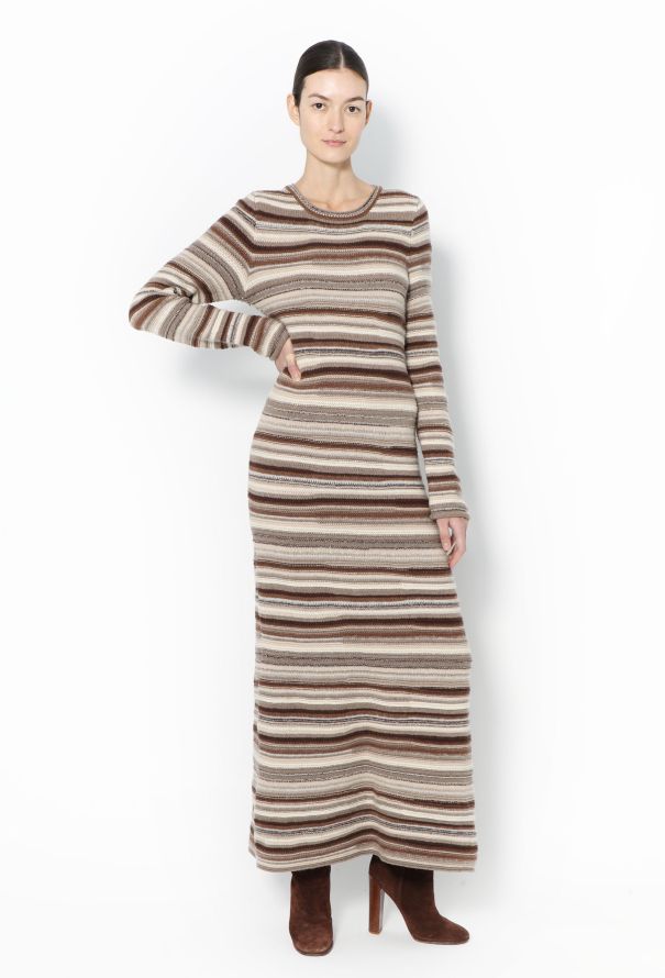 Chloé F/W 2021 Cashmere Knit Maxi Dress - 4