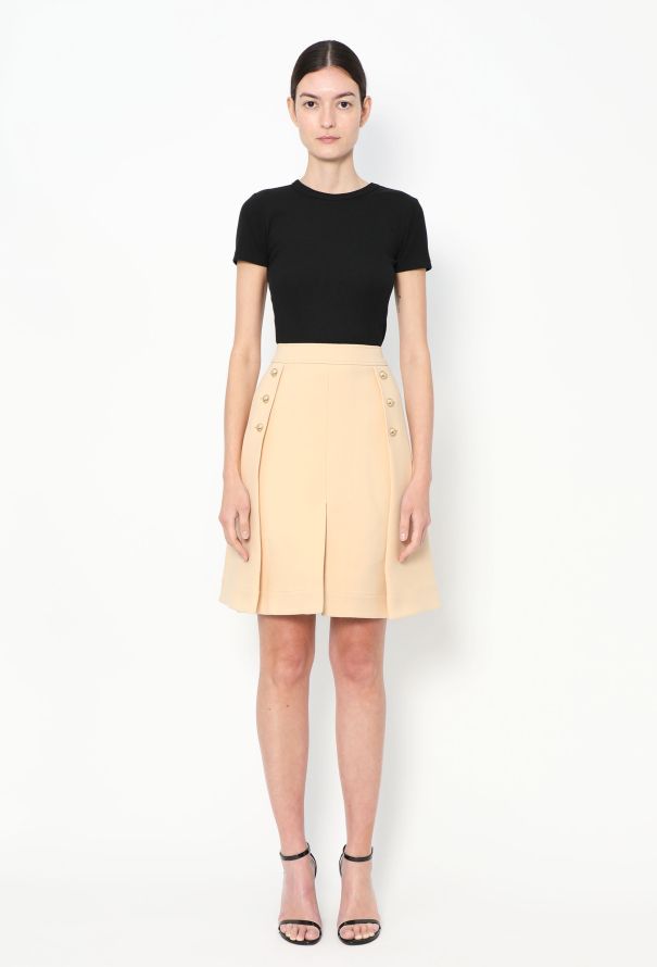 Chloé Pleated Crêpe Skirt - 3