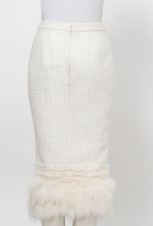 Alexander McQueen F/W 2011 Mink Trimmed Skirt - 4
