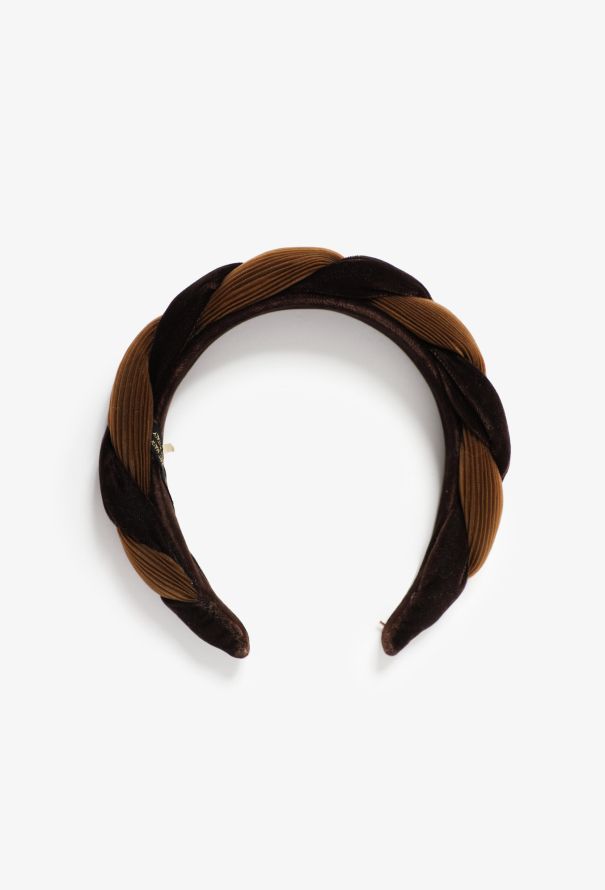 Exquisite Vintage Alexandre de Paris Velvet Pleated Headband - 2