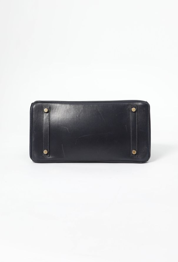 Hermès Elegant '90s Bleu Nuit Box Birkin 30 - 7
