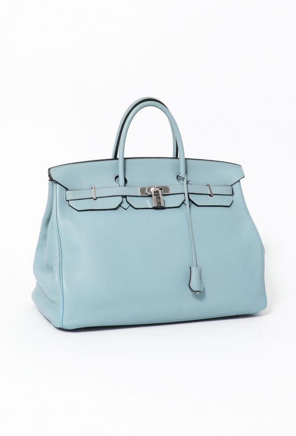 Hermès Bleu Ciel Clemence Birkin 40 - 3