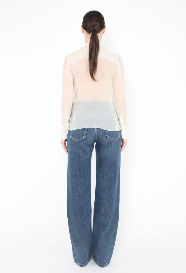 Chloé Georgette Embroidered Blouse - 4
