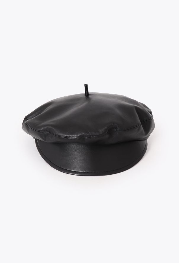 Dior F/W 2017 Lambskin Brimmed Beret - 4