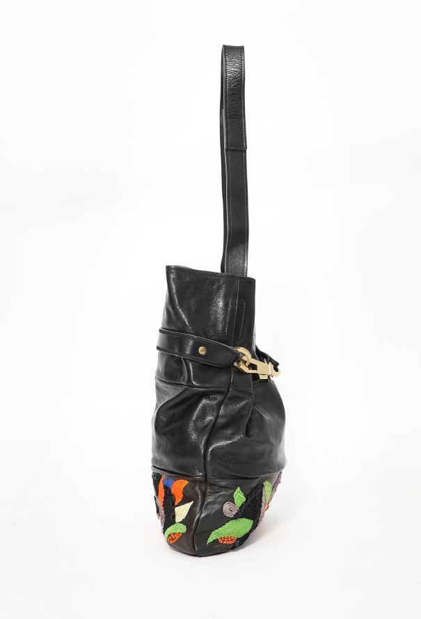 Chloé Embroidered Joan Bucket Bag - 4