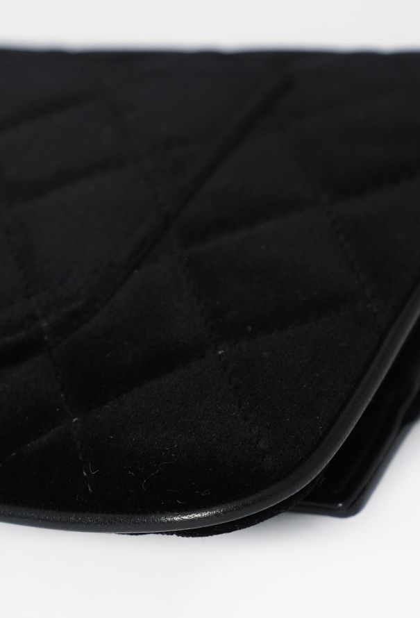 Chanel Small Classic Quilted Velvet 31 Clutch - 8