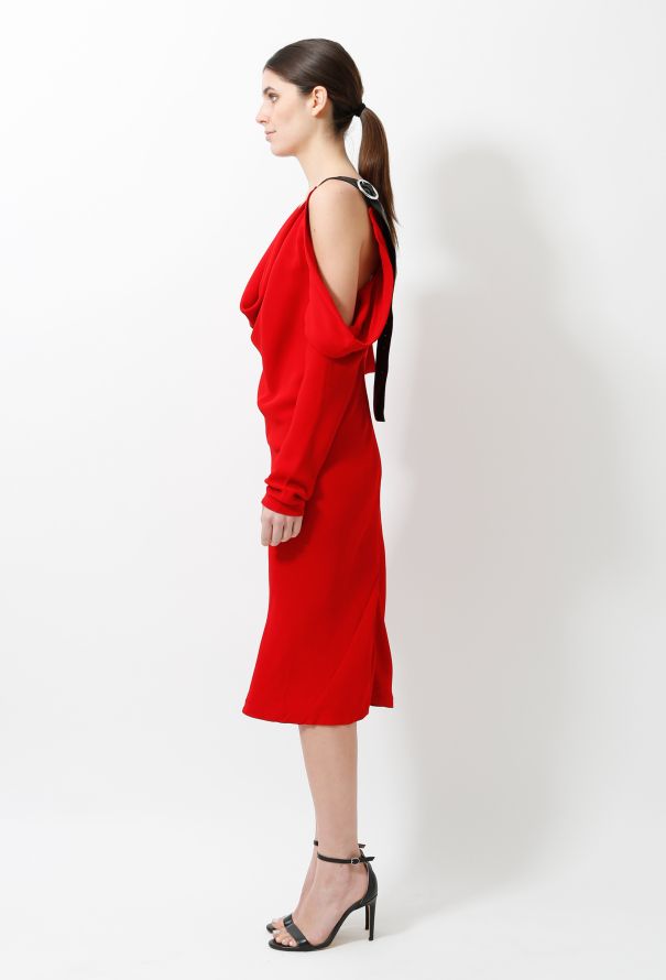 Céline Draped Cut-Out Dress - 5