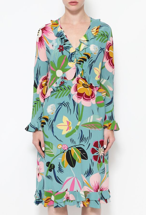 Gucci Iconic S/S 1999 Ruffled Floral Dress - 3