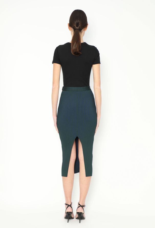 Givenchy 2018 Bicolour Ribbed Skirt - 4
