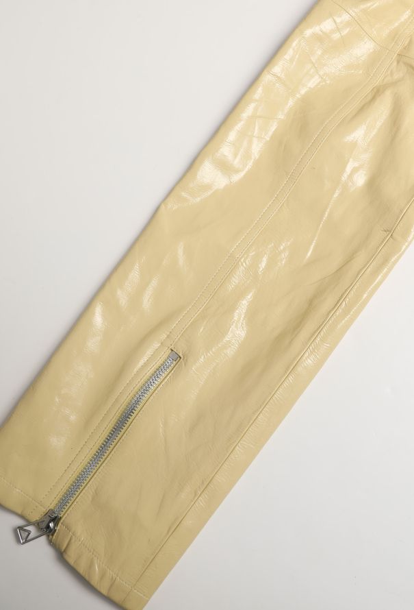 Bottega Veneta F/W 2021 Leather Zipper Trousers - 8