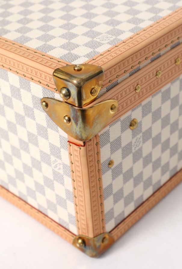 Louis Vuitton Rare Azur Alzer 75 Travel Trunk - 11
