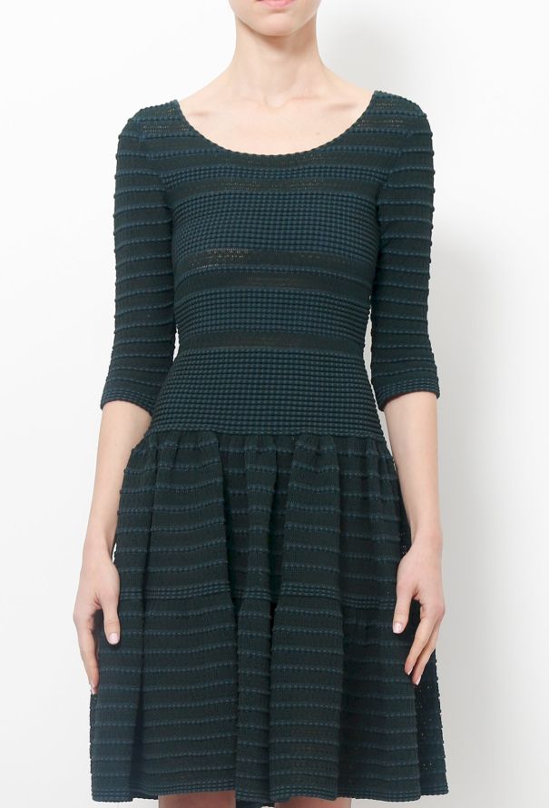 Alaïa Green Stretch Dress - 4