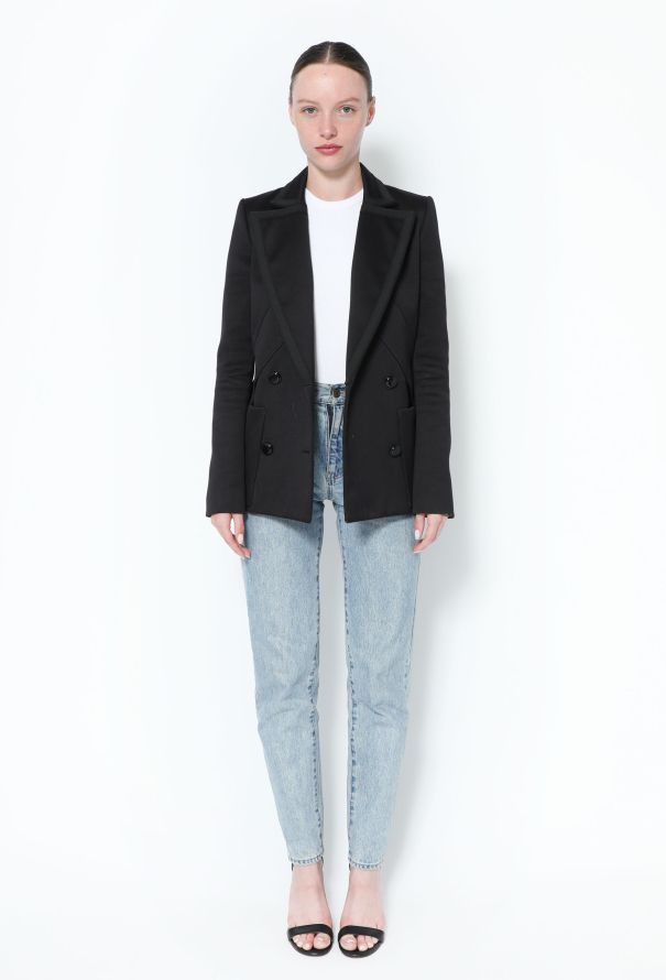 Balenciaga Notched Double-Breasted Blazer - 1