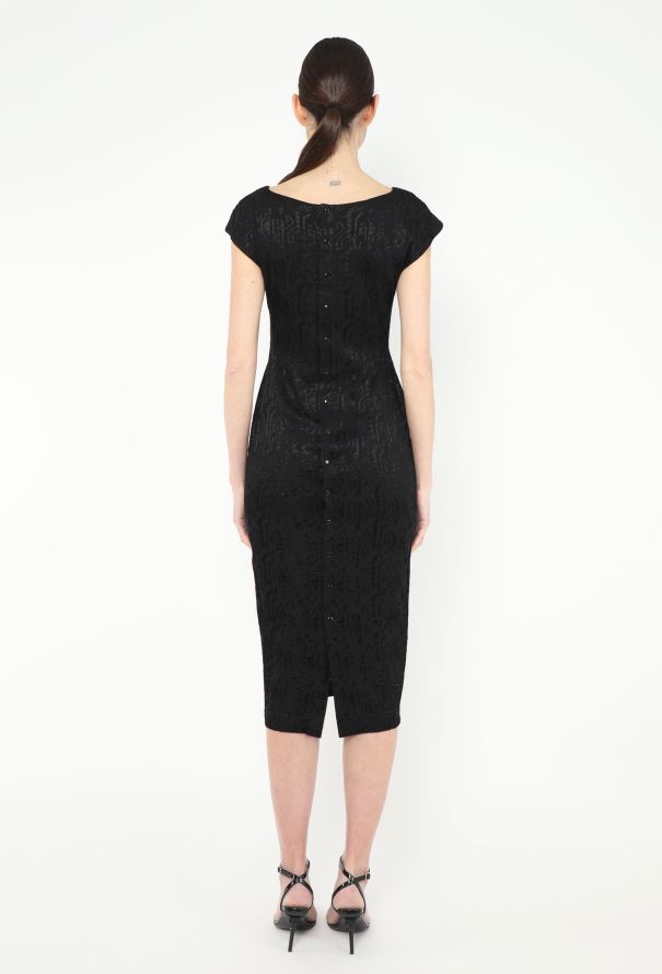 Alaïa S/S 1986 Jacquard Bodycon Dress - 6