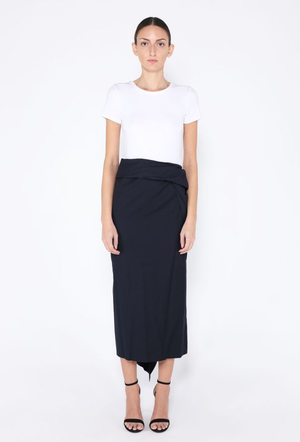 Dries Van Noten 2024 Ruched Column Skirt - 2