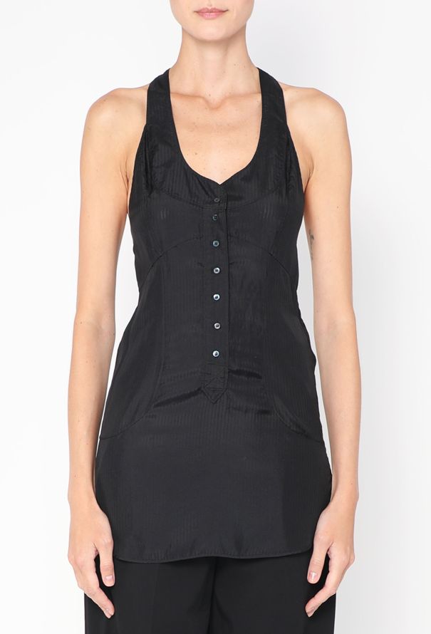 Balenciaga 2002 Silk Racerback Tank - 2