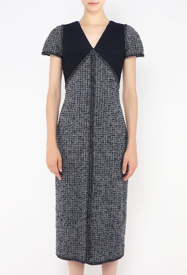 Chanel Iridescent Tonal Tweed Dress - 2