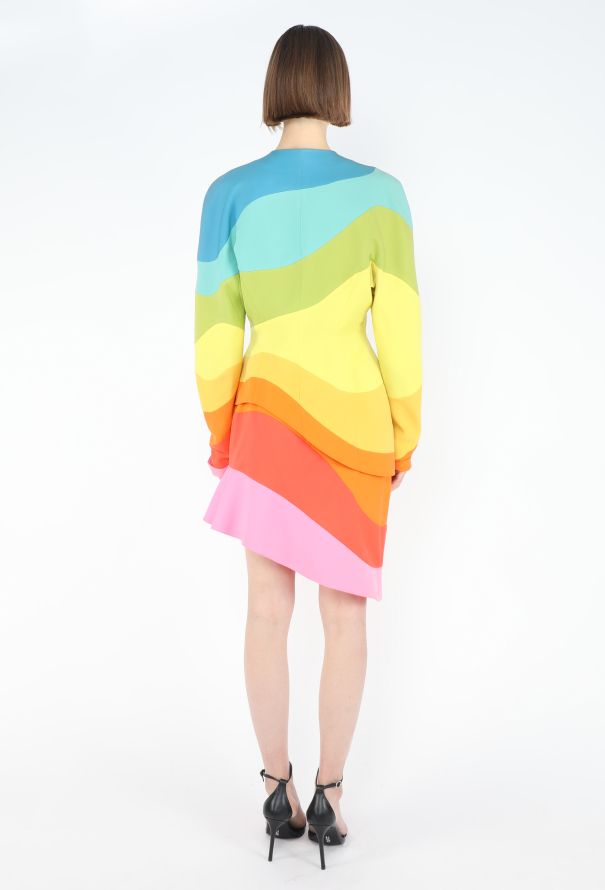 Thierry Mugler Rainbow Hourglass Ensemble, S/S 1990 - 8