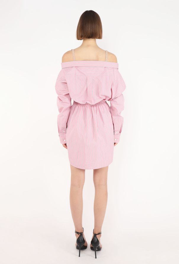 Miu Miu Poplin Off-Shoulder Dress, 2025 - 5