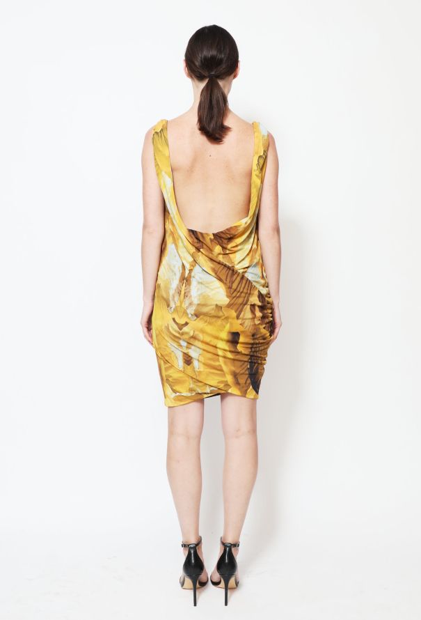 Alexander McQueen Ruched Monarch Jersey Dress - 3