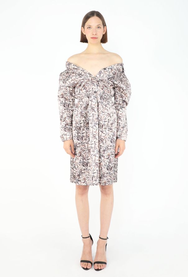 Miu Miu F/W 2025 Off-Shoulder Cotton Dress - 6